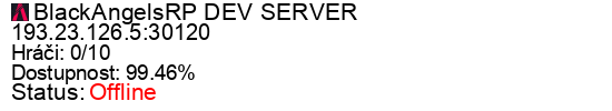 Server status banner