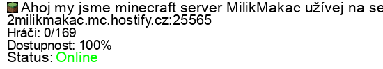 Server status banner