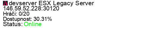 Server status banner