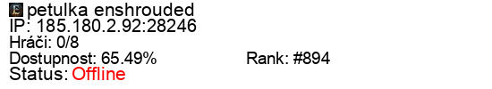 Server status banner