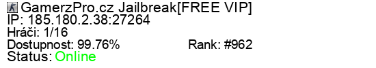 Server status banner