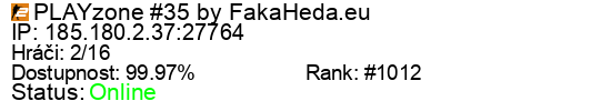 Server status banner