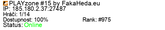 Server status banner