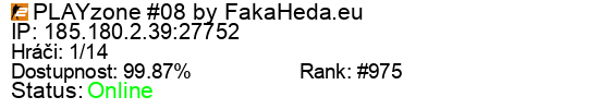 Server status banner