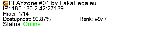 Server status banner