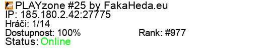 Server status banner