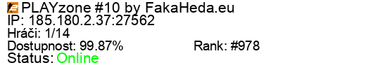 Server status banner
