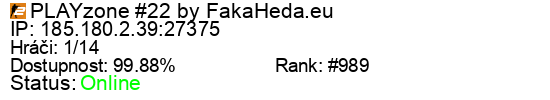 Server status banner