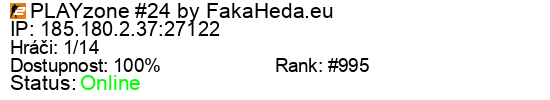 Server status banner