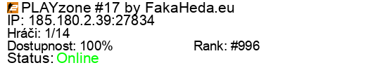 Server status banner