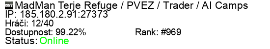 Server status banner