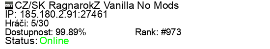 Server status banner
