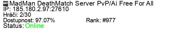 Server status banner
