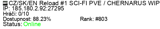 Server status banner