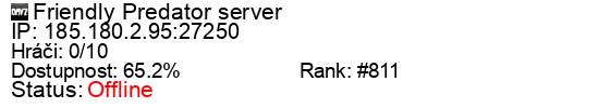 Server status banner