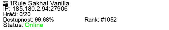 Server status banner