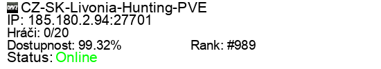 Server status banner