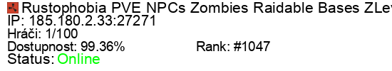 Server status banner