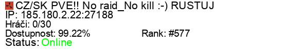 Server status banner