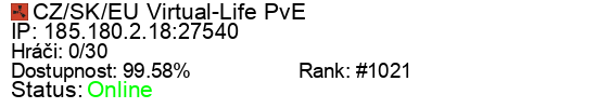 Server status banner