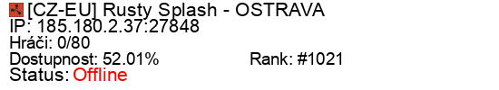 Server status banner