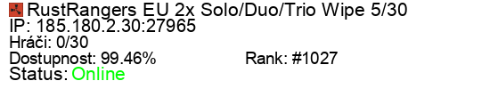 Server status banner