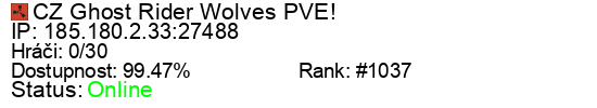 Server status banner