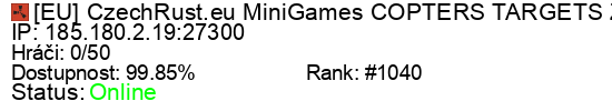 Server status banner