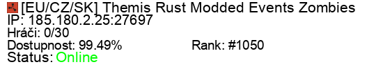 Server status banner