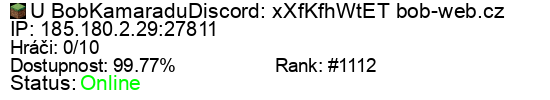 Server status banner