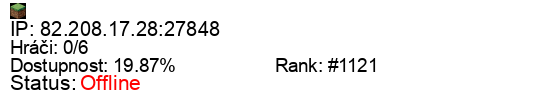Server status banner
