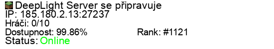 Server status banner