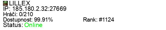 Server status banner