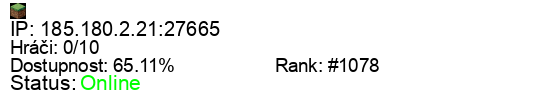 Server status banner