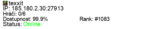 Server status banner