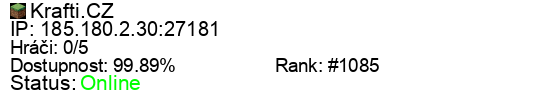 Server status banner