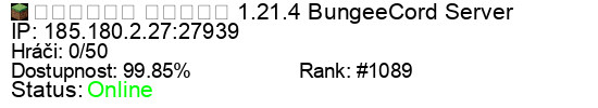 Server status banner