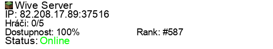 Server status banner