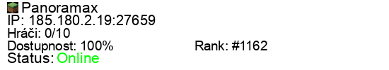 Server status banner