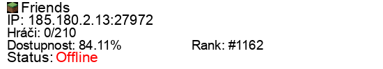 Server status banner