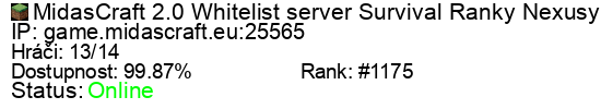 Server status banner