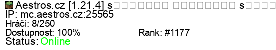 Server status banner