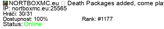 Server status banner