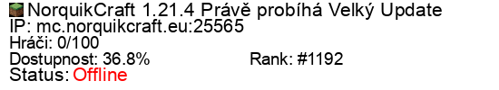 Server status banner