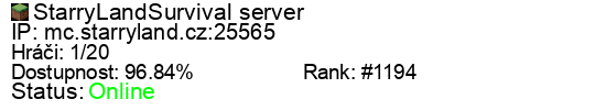 Server status banner