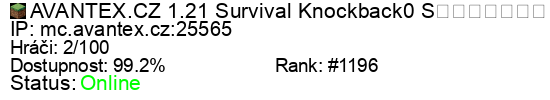 Server status banner