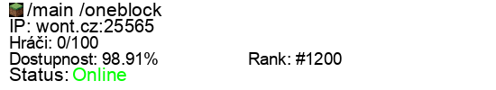 Server status banner