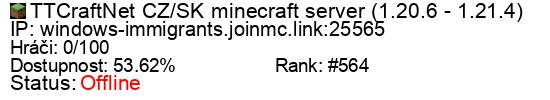 Server status banner