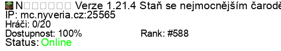 Server status banner