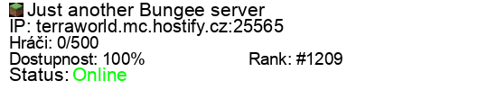 Server status banner